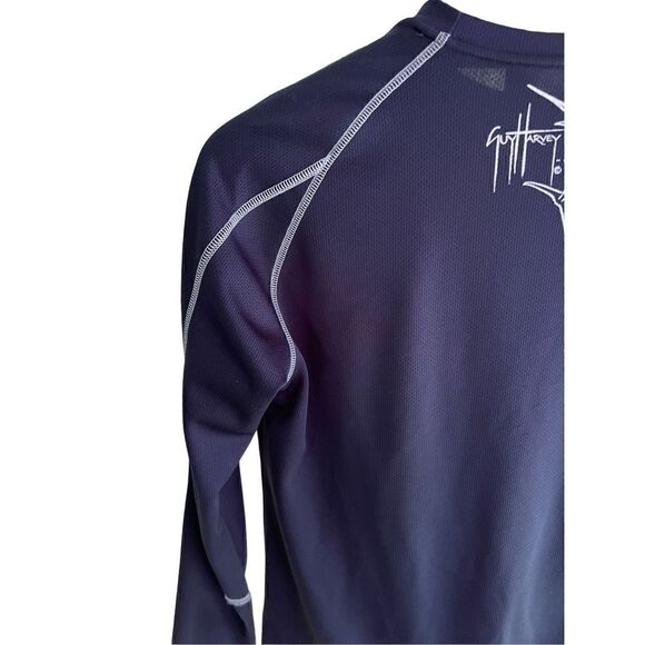 Guy Harvey Mens T-shirt Blue Fishing Shirt SZ S Double Dry - Picture 6 of 9